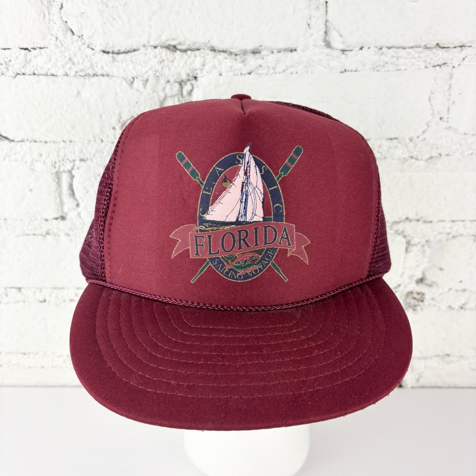 Vintage Florida Graphic Trucker Snapback Hat